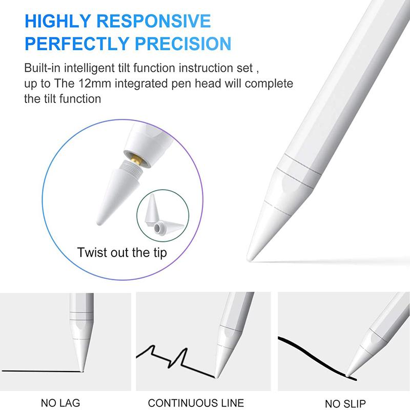 Stylus Pen pentru Apple iPad, stilou digital reîncărcabil pentru iPad Pro/Mini/Air/iPhone, tabletă de telefon cu ecran tactil capacitiv
