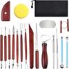 Ensemble d'outils de modelage en argile de poterie en cinq pièces pour sculpture DIY
