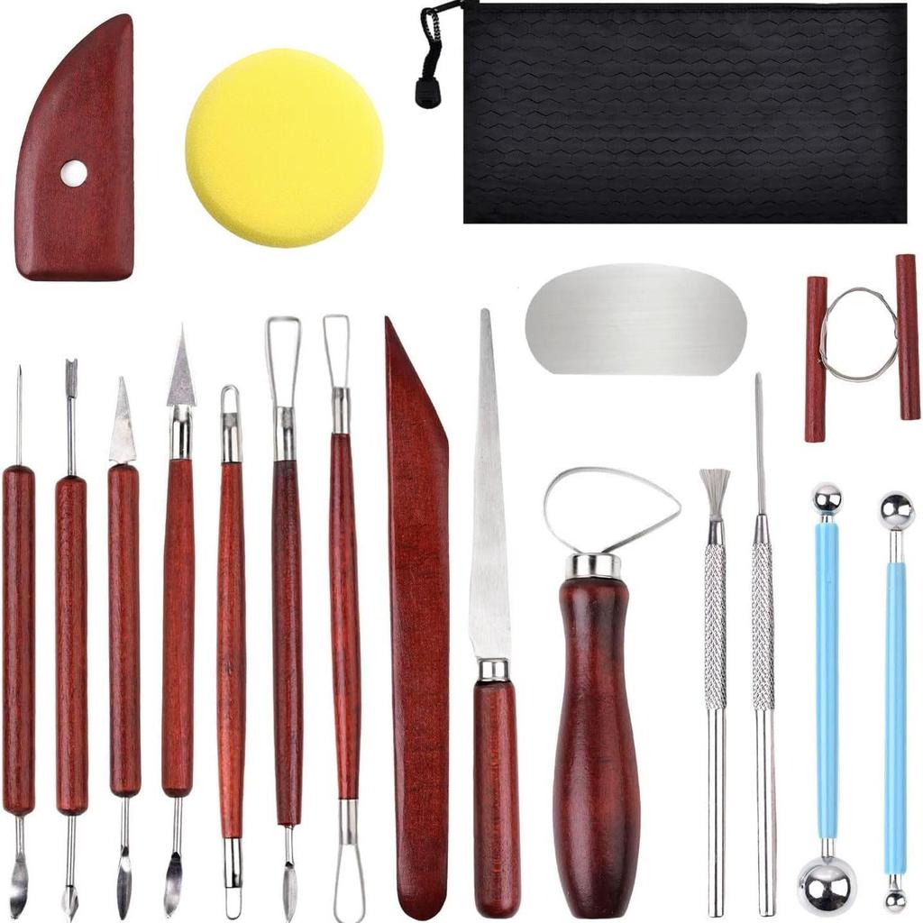 Ensemble d'outils de modelage en argile de poterie en cinq pièces pour sculpture DIY
