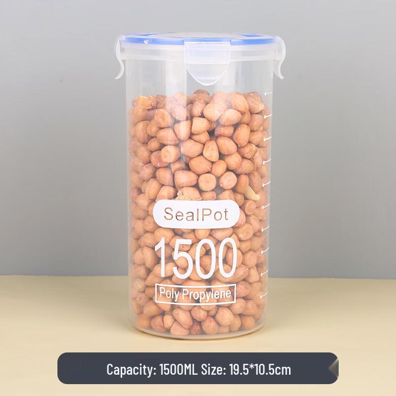 Ruhan 1500ml Extra Large Airtight Kitchen Food Storage Jars (8-Pack)