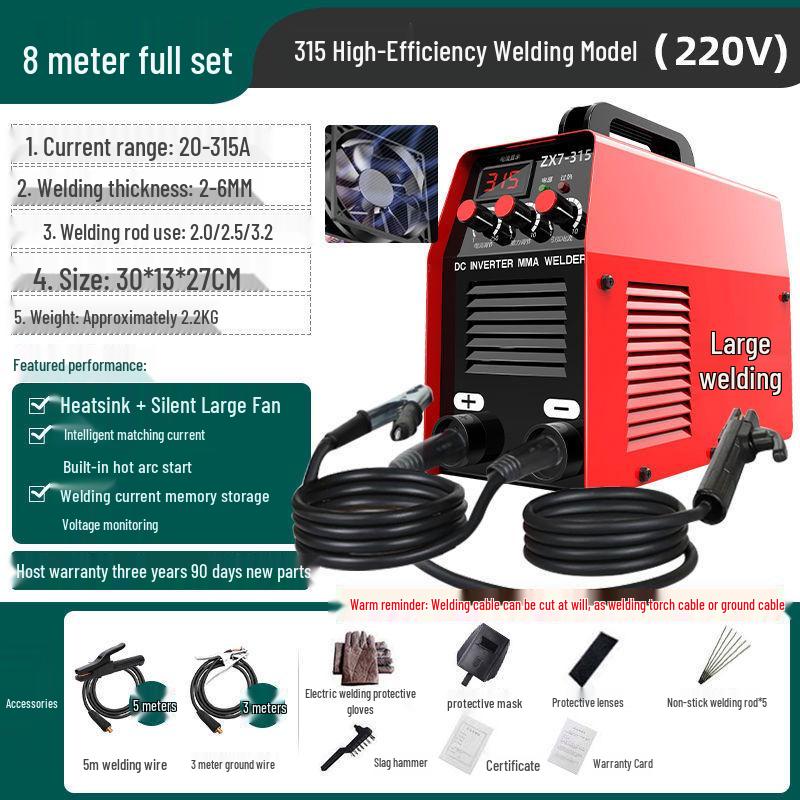 Da Han Dual-Use 220V/380V Portable Inverter Electric Welder