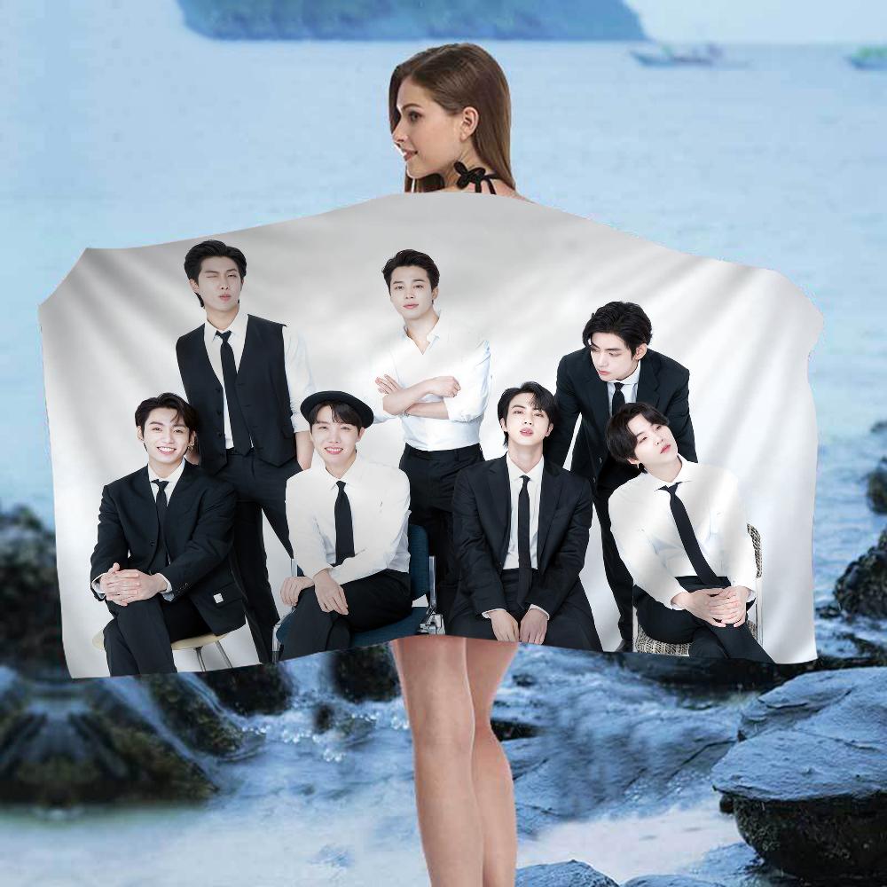 Dynamite Kpop Boys Big Microfiber Beach Towels Quick Dry Towel Sand Beach Towels Pool Towel For Travel Swim Pool Yoga