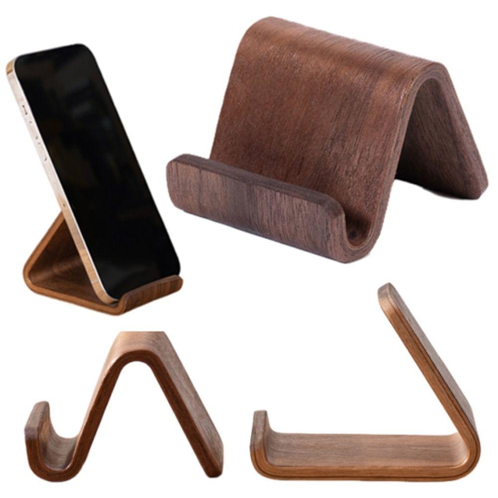 Stable Solid Wood Phone Holder Universal Smartphones Support Bracket  Mobile Accessories