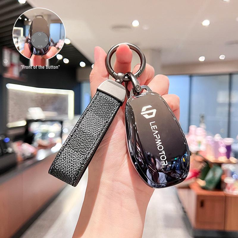 Leapmotor T03/S01 Key Case for Men & Women - Protective Car Remote Cover, 2021 Model
