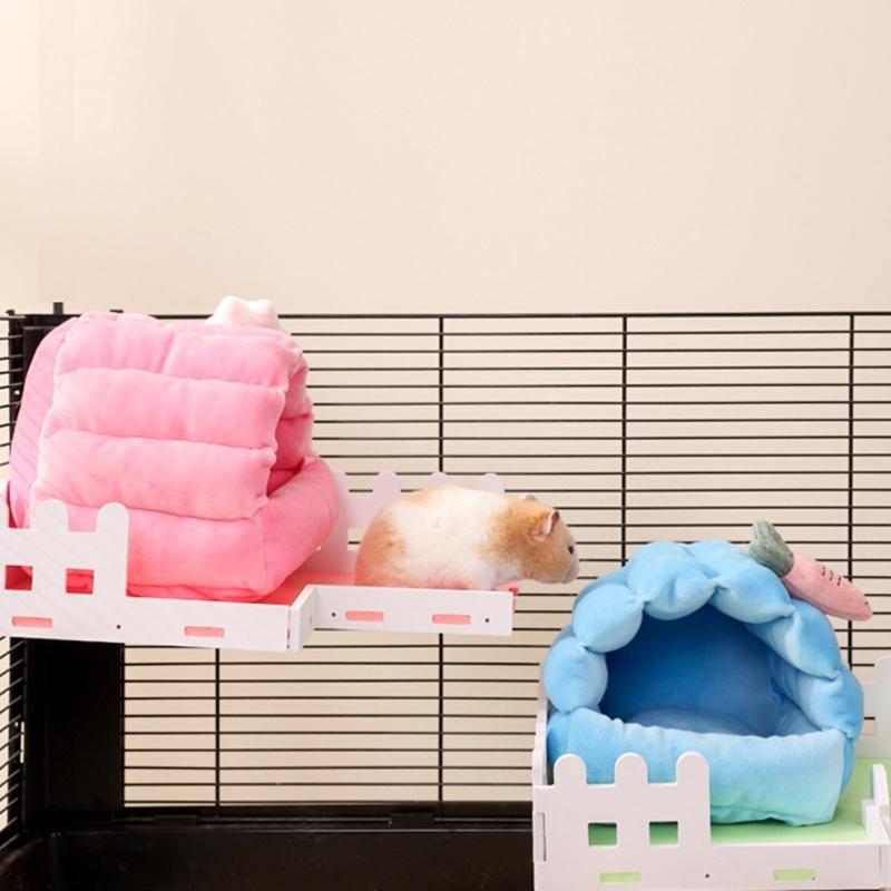 Lovely Small Animal Houses for Hamsters Rabbits And Birds Decorative Homes Pet Nest Breathable Bed