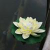 Artificial Floating Lily Pads Pond Flowers For Aquarium Decoration EVA Plastic Material Realistic Appearance Water Decoration