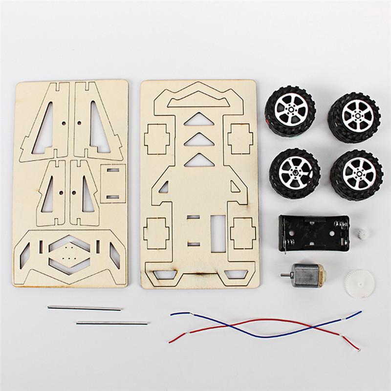 1pc Wooden Assembly DIY Racing Car Model Toy Principle Cognition Teaching Toy