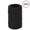 152477 vidaXL Boat Rope Black Complete 2 Mm 50 M Polypropylene