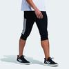 Adidas 3/4 Length Sports Pants Men Bottoms Black FT2840