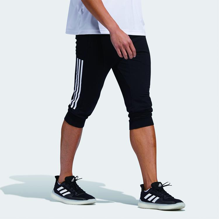 Adidas 3/4 Length Sports Pants Men Bottoms Black FT2840