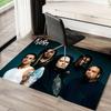Rock Music Floor Mat Soft Thickened Absorbent Non-Slip Bedroom Living Room Door Mat Home Decor Flannel Rugs