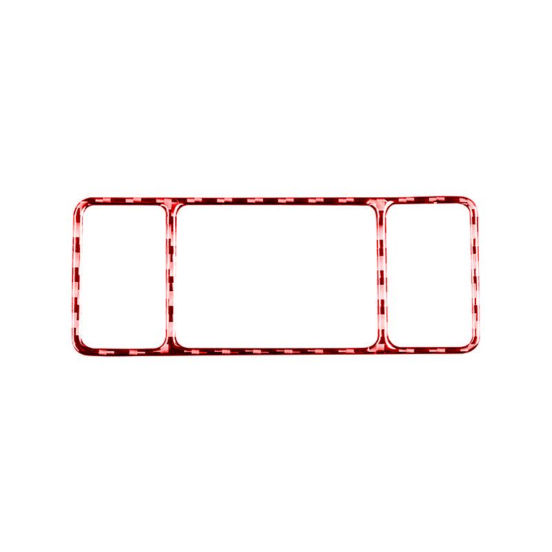 Für Nissan Sentra 2016- Zubehör Kohlefaser Auto Rückspiegel Bedienfeld Tasten Schalter Abdeckung Dekoration Aufkleber