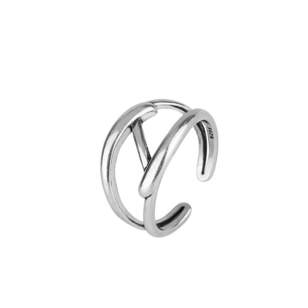 Ring Does Not Fade Niche Design Ins Opening Female High-end Sense Retro Cold Pearl Shell Versatile Irregular