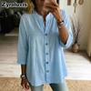New Spring/Summer Cotton Linen Shirt for Women, Fashion Casual Retro Vintage Art Style Pure Color Short Sleeve Top