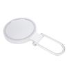 Travel Makeup Mirror with Light White Stand Adjustable Angle Magnifying Mirror Double Sided Magnific