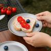 14/17/20cm Titanium Camping Plate 1/3Piece Camping Set Camping Plate Fruit Salad Tray Titanium Picnic Equipment Outdoor Supplies