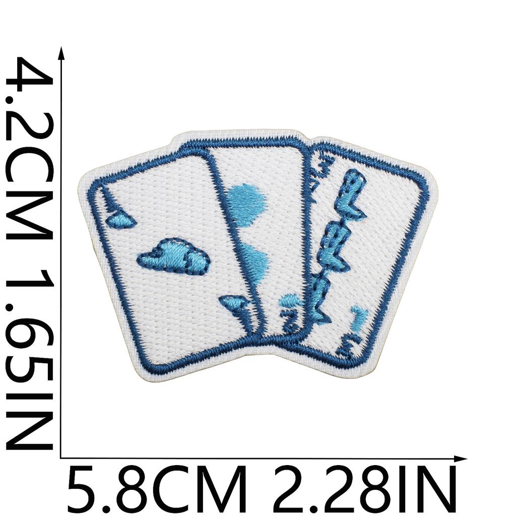 Blue Theme Embroidery Cloth Sticker, Surf Girl Patch Sticker, Wave Hermit Crab Computer Embroidery Label, Shell Chapter Sticker