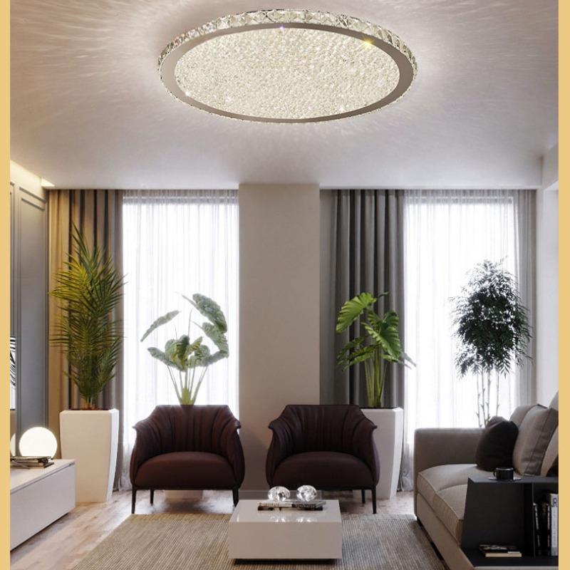 Kristall Decke Lichter Moderne Lampen Luminaria Runde Kristall Beleuchtung Schlafzimmer Wohnzimmer Super Dünne Decke
