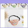 Stylish Kids Waist Bag Fashionable Summer Checkerboard Pattern Lightweight Canvas Backpack