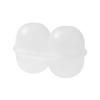 Plastic Eggs Protectors Tray Small Eggs Holder 2 Grid Eggs Storage Container with Fixed Handle  Eggs Storage Box