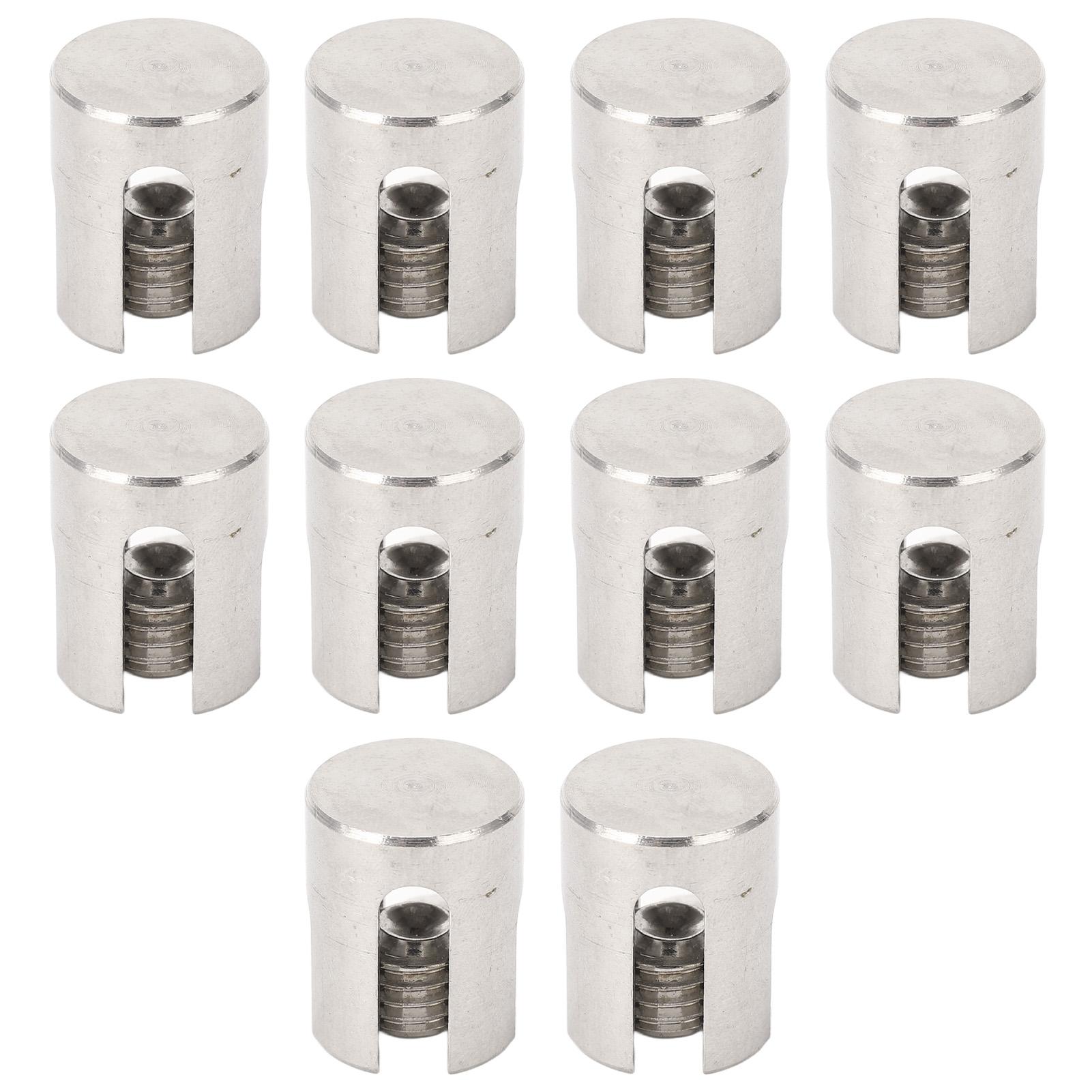 

10Pcs Wire Rope Trellises Cross Clip Stainless Steel Cable Railing Rope Clamp for Wall Trellises System