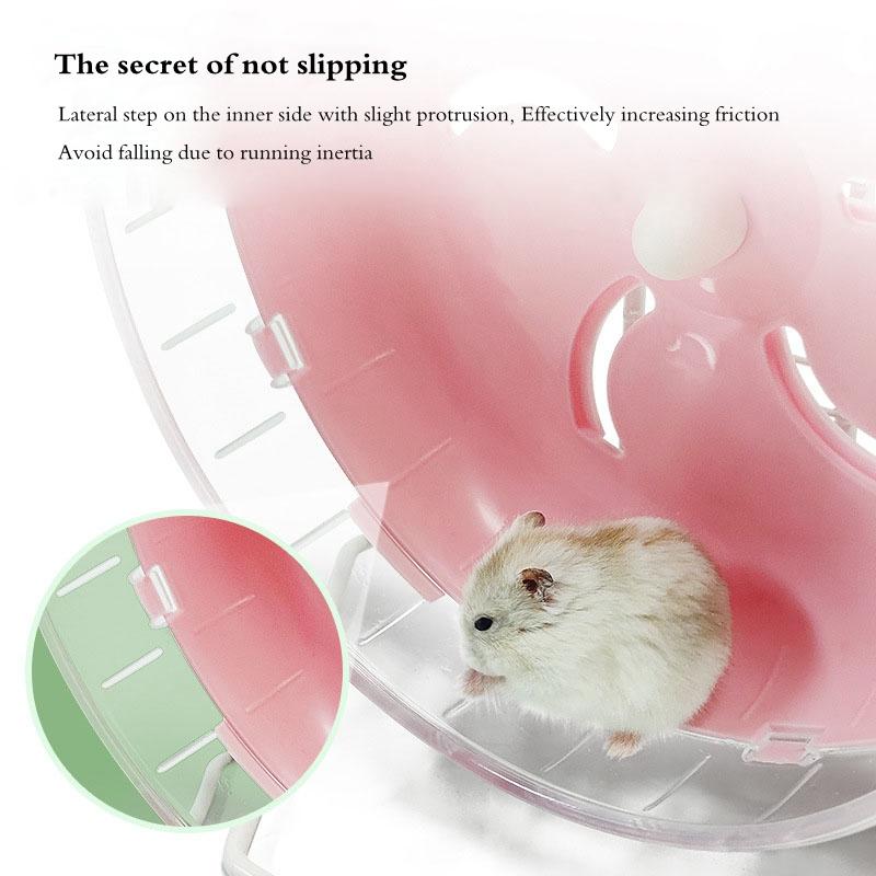 21.5cm Hamster Pet Jogging Wheel Sports Running Ball Hamster Accessories Toys, Small Animals Rat Exercise Wheel Chinchilla Wheel