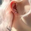 Small Niche Design, Heart-shaped Earrings, Women's Sweet Temperament, Versatile, Simple and Fashionable, Heart-shaped Earrings, Women's Earrings