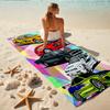 1Pc Cars Compilation Beach Towel, Quick Dry, Multi-Use for Beach Pool Gym Yoga Home Travel, Christmas, Halloween, Xmas Gift M928137