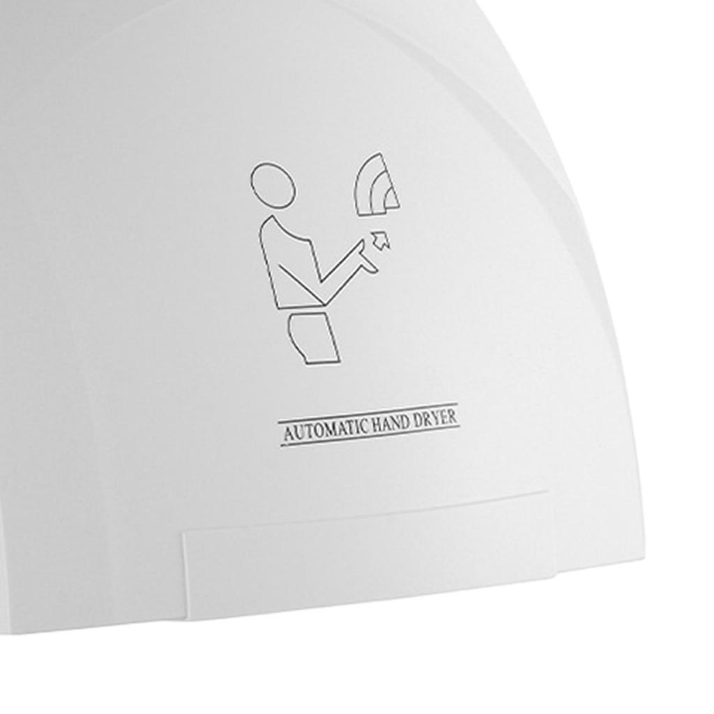 Automatic Electric Hand Dryer Wall Mounted Low Noise Blower for Toilets Cold Wind