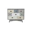 Commode multicolore - Home ESPRIT - 103x83x43 cm - Cottage - Gris - Tiroirs spacieux - Design moderne