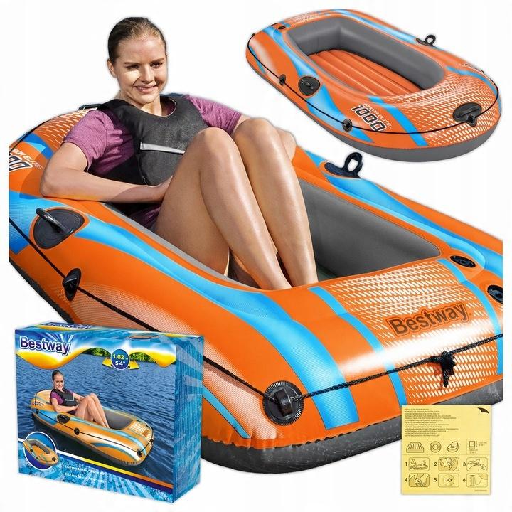 Ponton Kondor 1000 Bestway 61135 Mocna Dmuchana Łódka Do 80 Kg 162 X 96 Cm