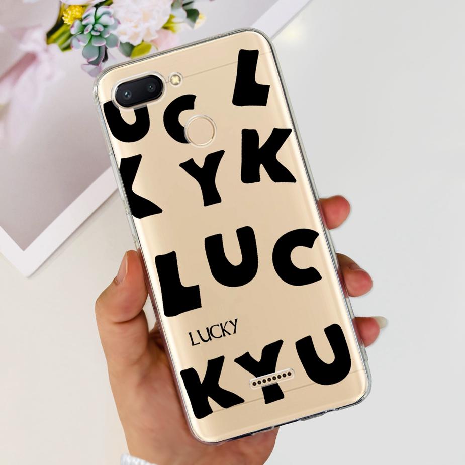 For Xiaomi Redmi 6 6A Case Cute Painted Cover Clear Silicone Phone Case Soft TPU Shell For Redmi 6A Redmi6 Redmi6A Fundas Bumper