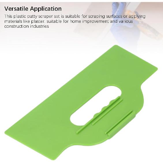 Plastic Putty Spatula Flexible 5PCS 10 Inch Putty Spatulas Flexible Plastic Paint Scraper Set for Drywall Spackling Patching Painting