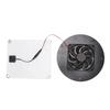 Solar Powered Exhaust Fan 10W Monocrystalline Silicon Solar Panel Round Vent Fan Kit for Pet House Chicken Coop Greenhouse