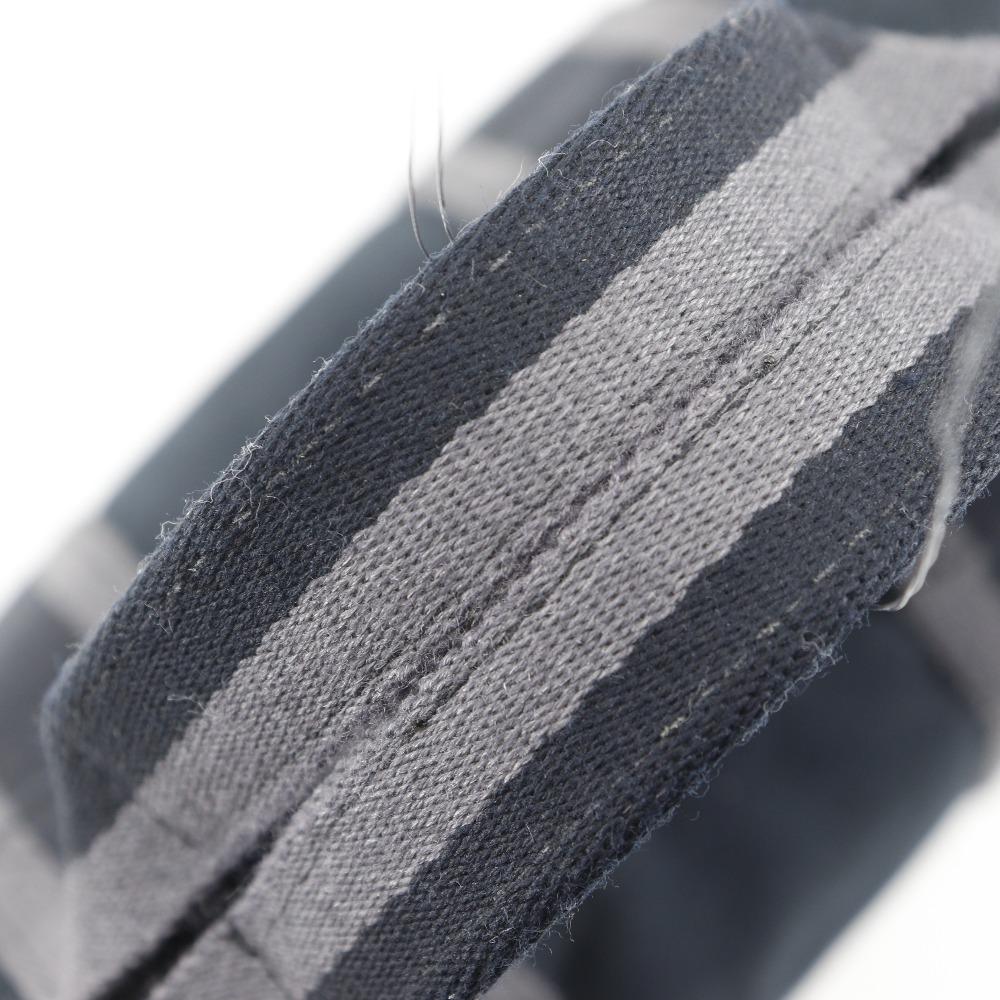 HERMES Fourre ToutPM Handbag black canvas unisex Used