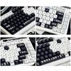 MOA Height Keycaps 135pcs Heat Sublimated Color Off Work Cats Theme Keycaps Set Customization for Mechanical Keyboards