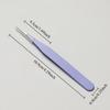 2pcs Stainless Steel Portable Anti-Static Tweezers Colored Tweezer Set Eyelash Extension Beauty Precision Makeup Repair Tools
