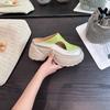 Small Thick-soled Bag Head Slippers, New Side Empty Muffin Sole Women's Shoes, Women's Outer Wear, One Pedal Lazy Shoes