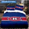 3PCS Canadiens Hockey Team Bedding Set,Including 1pc Duvet Cover And 2pcs Pillowcases Perfect for Bedroom, Dormitory, Fan Christmas Gift
