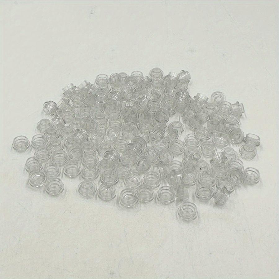 100pcs DIY Building Blocks 1x1 Round Plate Pixel Art Kit Brick Bulk Compatible 4073 Anime Figure Enlighten Gift for Children