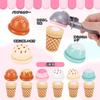 Pretend play ice cream educational wooden ice cream kindergarten entrance present set, toy, boy, girl, toy, toy, shop, parent-child play, child,
