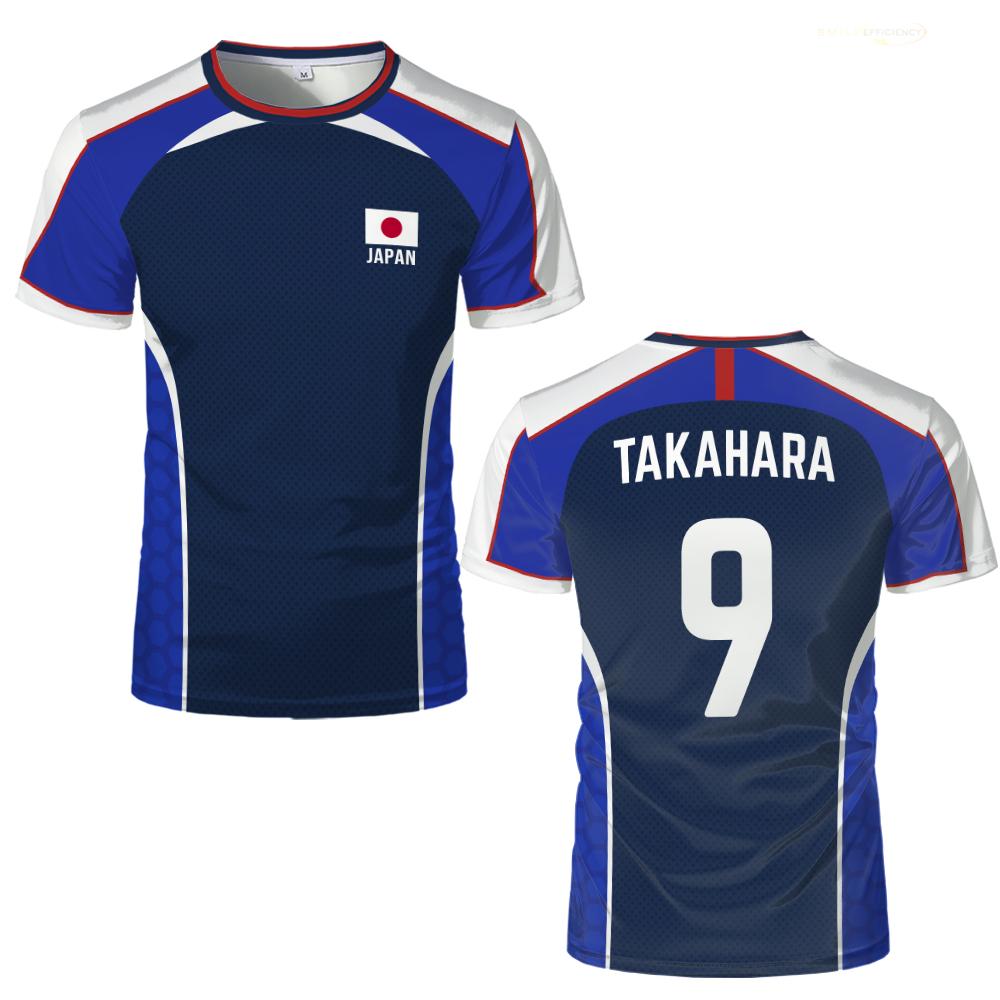Anime Captain Tsubasa Japanese Flag Jersey Breathable Quick-drying Sports T-shirt For Men And Women Can Be Customized Tops Gifts 6XL 980₽