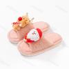 Fashion Christmas Women's Cotton Slippers Winter New Cartoon Fashion Lightweight Plush Shoes Comfortable Warm Non Slip Indoor Home Shoes