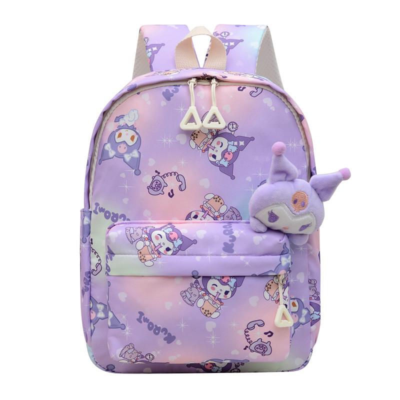 Adorable Cartoon Kids Backpack Lightweight Nylon Multi-character Design For Fun