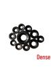 Plum Blossom Shaft Retaining Ring - 65 Manganese Steel & 304 Stainless Steel, Blackened, M3-M12 Clamp