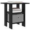 Nightstand 2 Pcs Black Oak Effect 41 X 40 X 45 Cm