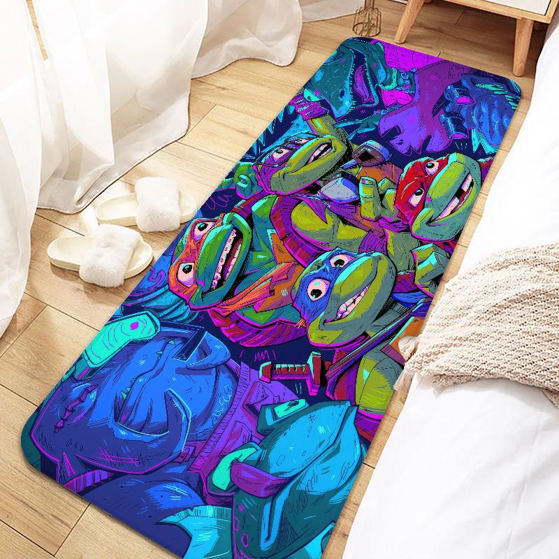 N-Ninja Turtles Door Mat Entrance Non-slip Doormat Washable Kitchen Carpet Living Room Hallway Rugs Bathroom Bath Door Mats