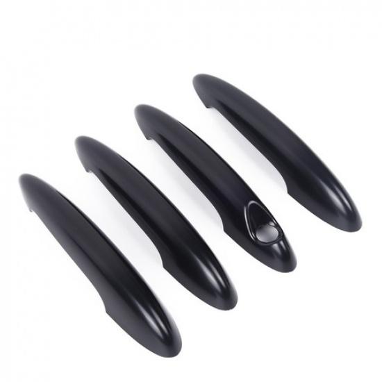 4Pcs Black Car Door Handle Cover Trim For R60 Countryman Cooper S 2011-16