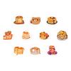 500 Stickers/roll Pancake Dessert Roll Stickers Celebrate Birthday Stickers Decorative Stickers Children Reward Color Stickers