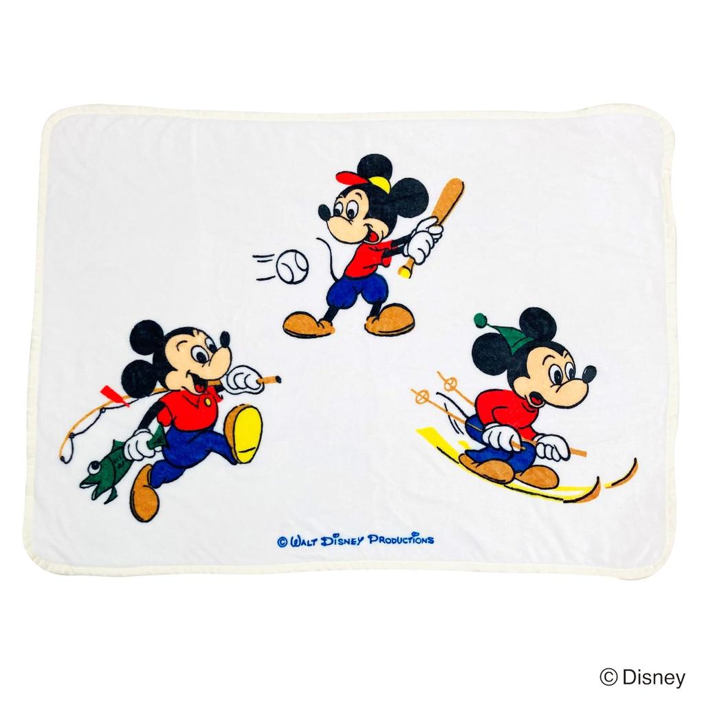 MORIPiLO Morishita Lap Blanket Misato Pottery Mickey Ivory 70x100cm Half Blanket Disney Character Goods 4621430